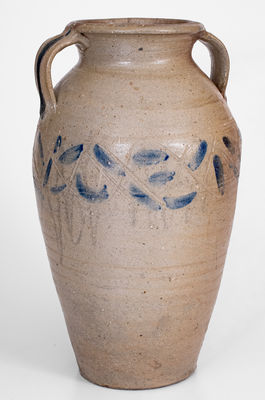 Fine Large J. H. OWEN, Moore County, NC Stoneware Vase, early 20th century