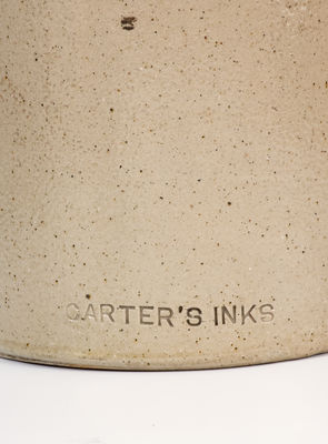 Outstanding Giant Stoneware CARTERS INKS Bottle, Store Display Marked E. H. MERRILL / AKRON, OH