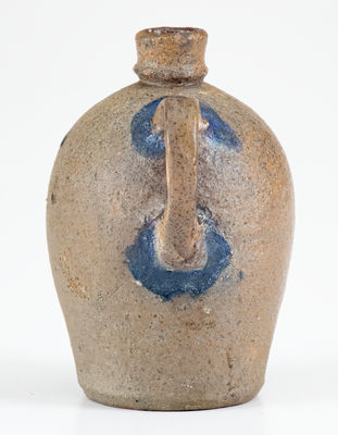 Outstanding Western PA Stoneware Miniature Jug w/ Elaborate Floral Decoration