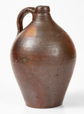 Extremely Rare and Important EDWARD WEBSTER, Fayetteville, NC Stoneware Jug