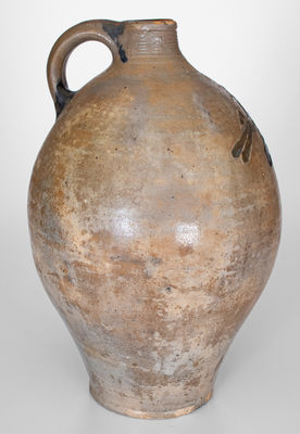 Connecticut Stoneware Jug w/ Incised Bird Decoration