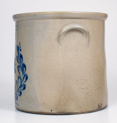 4 Gal. FULPER BROS. / FLEMINGTON, NJ Stoneware Crock w/ Wreath Decoration