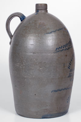 3 Gal. MCKEESPORT, PA Stoneware Stenciled Advertising Jug