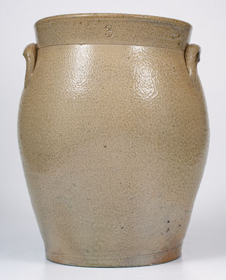 3 Gal. Stoneware Jar attrib. M.J. Porter, Oil Creek, Pennsylvania