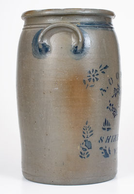 5 Gal. A. CONRAD / SHINNSTON, W. VA Stoneware Jar w/ Bold Cobalt Stenciling