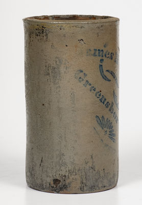 Narrow James Hamilton & Co. / Greensboro, PA Stoneware Canning Jar