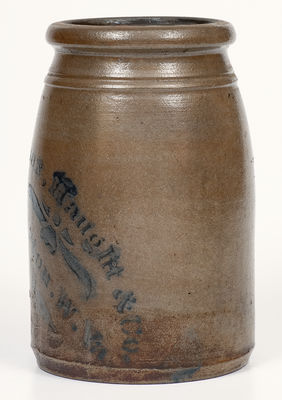 Knox, Haught & Co. / Shinnston, W. Va Stoneware Canning Jar