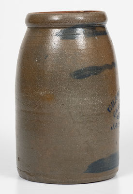 JACKSON C. H., W. VA Stoneware Canning Jar