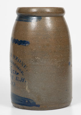JACKSON C. H., W. VA Stoneware Canning Jar