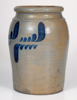 2 Gal. Stoneware Jar attrib. A. & W. Boughner, Greensboro, PA