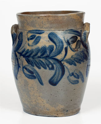 1 Gal. Stoneware Jar with Floral Decoration, Baltimore, MD, circa 1840