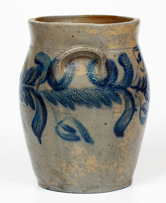 1 Gal. Stoneware Jar with Floral Decoration, Baltimore, MD, circa 1840