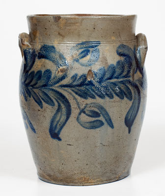 1 Gal. Stoneware Jar with Floral Decoration, Baltimore, MD, circa 1840