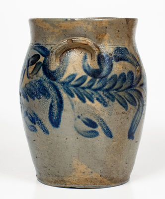 1 Gal. Stoneware Jar with Floral Decoration, Baltimore, MD, circa 1840