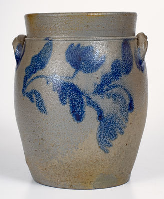 Huntingdon County, Pennsylvania Stoneware Jar w/ Floral Decoration