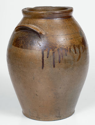 Stoneware Jar w/ Iron-Dipped Decoration, attrib. John Swann, Alexandria