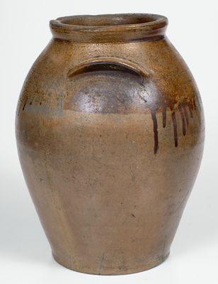 Stoneware Jar w/ Iron-Dipped Decoration, attrib. John Swann, Alexandria