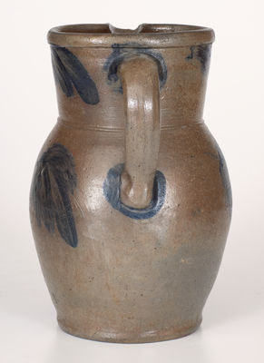 Baltimore Stoneware Pitcher w/ Leaf Decoration, circa 1880