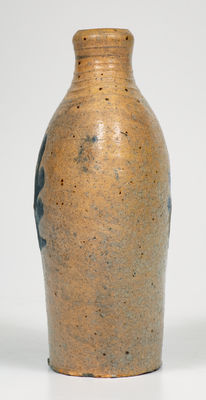 Rare attrib. David Clark, Cornwall, New York Stoneware Flask