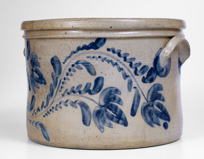 Outstanding 4 Gal. D. P. SHENFELDER / READING, PA Cake Crock w/ Elaborate Decoration