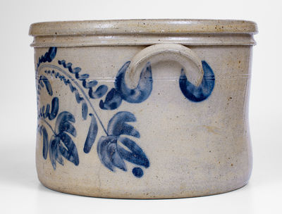 Outstanding 4 Gal. D. P. SHENFELDER / READING, PA Cake Crock w/ Elaborate Decoration