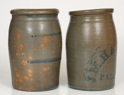 Lot of Two: Palatine, West Virginia Stoneware Jars