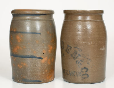 Lot of Two: Palatine, West Virginia Stoneware Jars