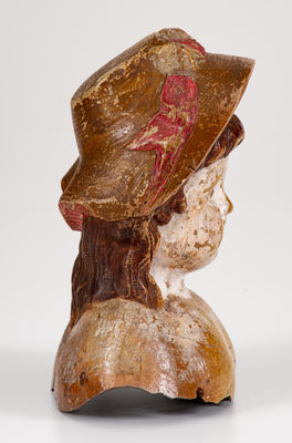 Extremely Rare Anna Pottery / 1885 Salt-Glazed Stoneware Doll s Head