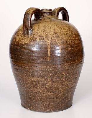 Fine Edgefield District, SC Stoneware Double-Handled Jug attrib. Reverend John Landrum