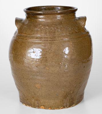 Scarce Stoneware Jar attrib. David Drake, Edgefield District, SC, 