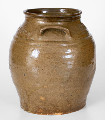 Scarce Stoneware Jar attrib. David Drake, Edgefield District, SC, 