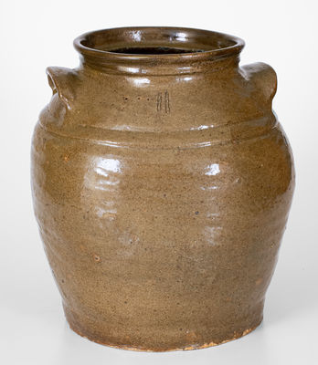 Scarce Stoneware Jar attrib. David Drake, Edgefield District, SC, 