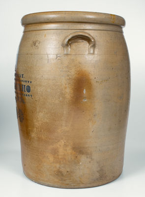 Monumental 20 Gal. A. P. DONAGHHO / PARKERSBURG, WV Stoneware Crock