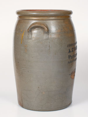 8 Gal. A. P. DONAGHHO / PARKERSBURG, WV Stoneware Crock