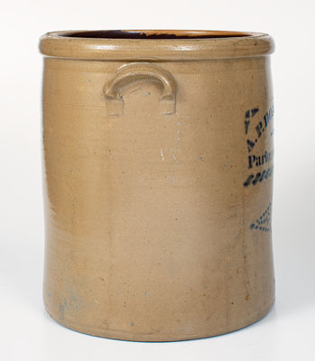 6 Gal. A. P. DONAGHHO / PARKERSBURG, West Virginia Stoneware Crock