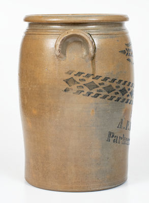 3 Gal. A. P. DONAGHHO / PARKERSBURG, WV Stoneware Crock