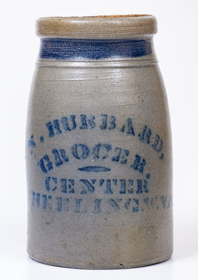 WHEELING, West Virginia Stoneware Canning Jar