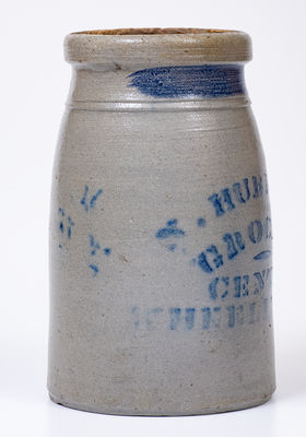 WHEELING, West Virginia Stoneware Canning Jar