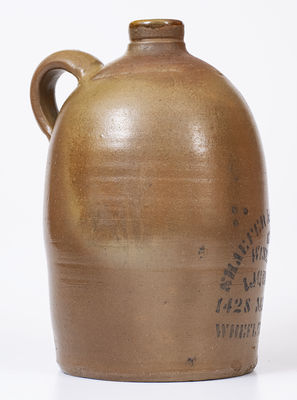 WHEELING, W. VA Stoneware Advertising Jug