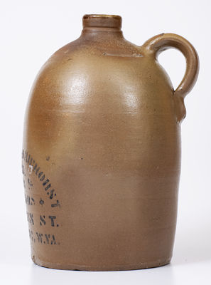 WHEELING, W. VA Stoneware Advertising Jug