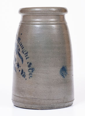 Haught & Co. / Shinnston. W. Va. Stoneware Canning Jar