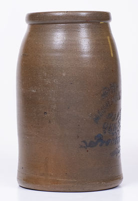 PROCTOR, West Virginia Stoneware Canning Jar