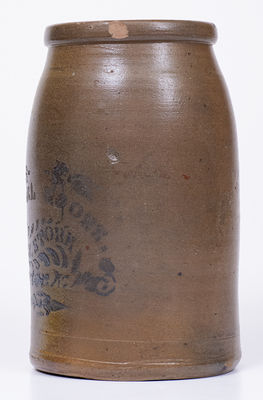 PROCTOR, West Virginia Stoneware Canning Jar