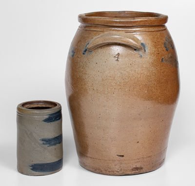 Lot of Two: American Stoneware Jars, Washington, D.C. and Western PA