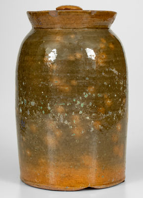 Galena, Illinois, Redware Lidded Jar