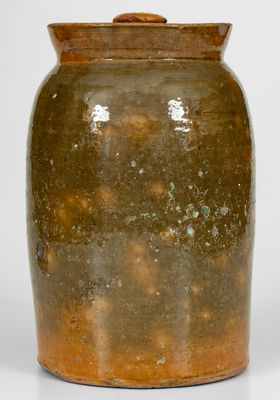 Galena, Illinois, Redware Lidded Jar