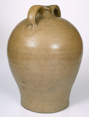 Fine 5-Gal. Edgefield Stoneware Double-Handled Jug, probably Pottersville, possibly David Drake