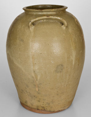 4 Gal. Kaolin Slip-Decorated Stoneware Jar attrib. Thomas Chandler, Edgefield District, SC