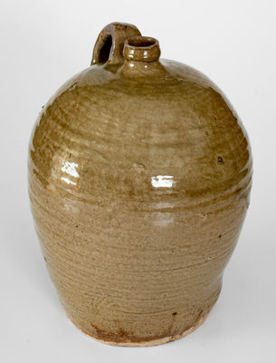 Rare Stoneware Jug Inscribed "B. F.," B. F. Landrum Factory, Edgefield District, SC