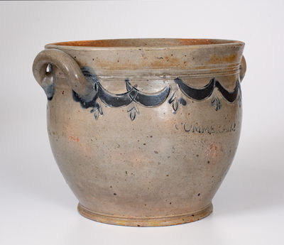 Extremely Rare Squat-Shaped COMMERAW S STONEWARE Jar (Thomas W. Commeraw, NYC)